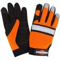 Diamondback Gloves Mechanic Hi-Visblty Lrg 5959L